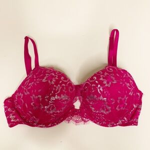 Victorias Secret Dream Angels Push-Up Bra Pink Size 34B